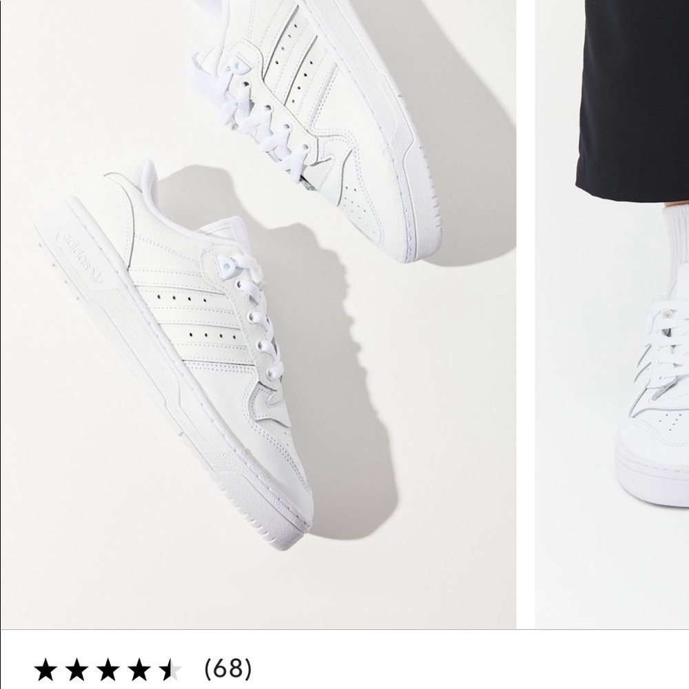 Adidas Rivalry low sneaker- all white- 9.5